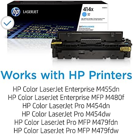 HP 414X Ciano de alto rendimento de toner Cartucho | Trabalha com o HP Color LaserJet Enterprise