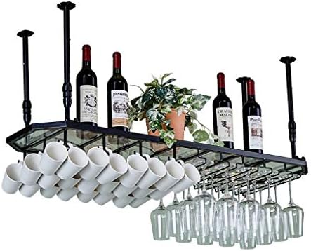 WXXGY Home Stemware Suspension Wine Rack com copo de vinho tinto claro de cabeça para baixo,