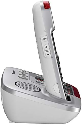 Panasonic KX-TGM450S Telefone sem fio amplificado com máquina de atendimento digital, 1 aparelho, prata