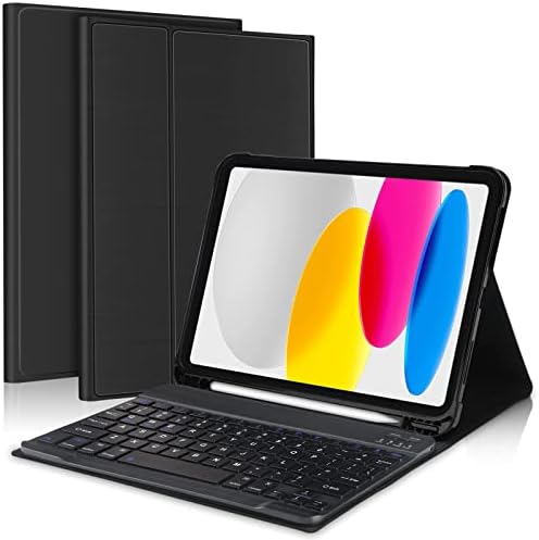 Boriyuan iPad 10th Geração Casal de teclado 10.9 2022 - Caso do iPad da 10ª geração, teclado destacável