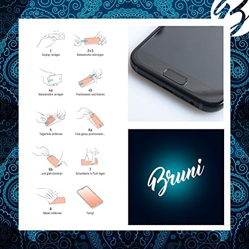 Protetor de tela Bruni compatível com filme protetor Garmin Virb X/XE, filme de proteção cristalina