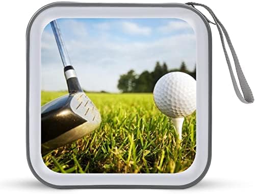 Golf Sport CD Case Case Plástico DVD Solitora de carteira portátil Saco de organizador de armazenamento