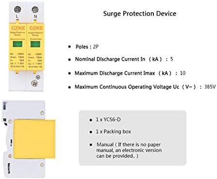 Uncaso 2p Surge Protective Dispositivo AC SPD 385V Proteção Proteção Proteção Proteção de baixa tensão Dispositivo