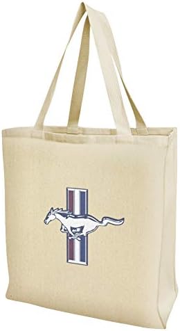 Ford Mustang Logo Grocery Travel Reutilable Tote Bag