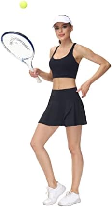 Saias de tênis de Millie Rose - Skort fofo de golfe - saia de pickleball de cintura alta com subordes