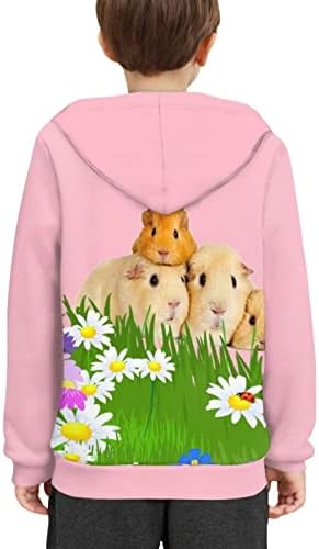 Suéter afpanqz para meninas jovens infantis moletom com moletom com bolso de manga comprida Winter Blend Spandex
