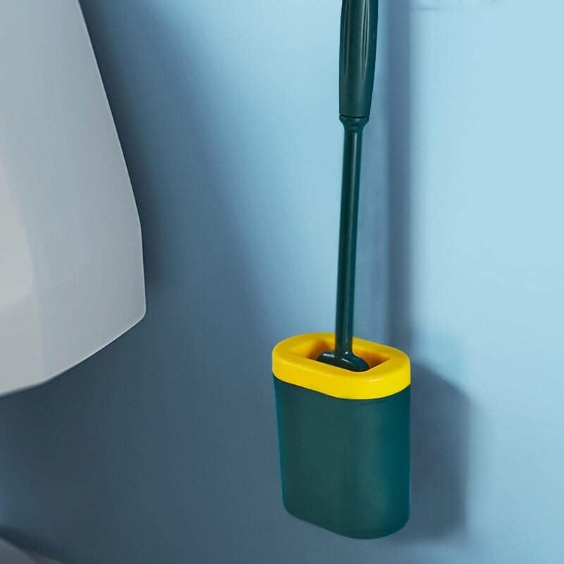 1pc Silicone TPR Bush e suporte de limpeza montada na parede TPR Ferramentas de escova para banheiro WC Acessórios