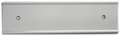 Placa de nome - parede ou porta - prata 8 x 2
