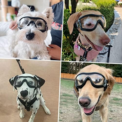 Óculos de cães PETLESO - GOGGGLES DE PROTEÇÃO ANTECIMENTOS DE COLOS GOGGLES Óculos de sol à prova de vento