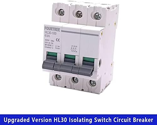 Gande 1PCS Switch principal HL30 Isolador do disjuntor Função da família Isolador de desconexão 3p