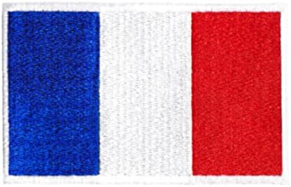 France French Flag Shirt Patch 9cm - Patches legais - Ferro On - Nacional - Militar - Country - Shorts