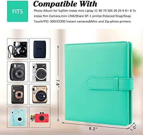 2 PCs 256 Fotos Álbum para Fujifilm Instax Mini Camera, Polaroid 2 ”X3” Zink Pictures, 2x3 Livro de álbum