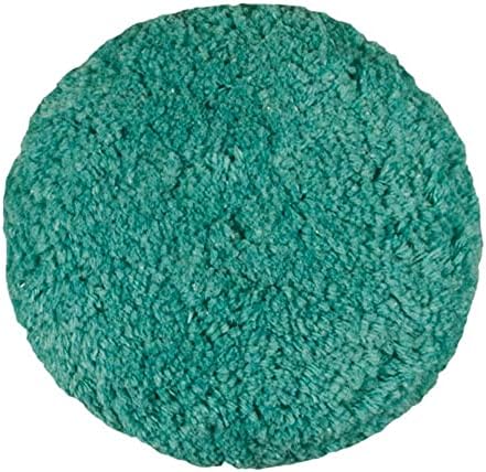 Presta verde de lã misturada Corte leve e almofada de polimento pesado-gancho de 9 ”de um lado
