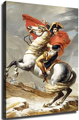 Napoleão atravessando a decoração dos alpes decoração de pintura de quarto de cozinha arte decoração de decoração