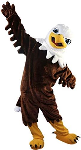 Deluxe Brown Eagle Bird Mascot Costume Festa de Natal Vestido Fanche Tamanho Adulto para Homens e Mulheres