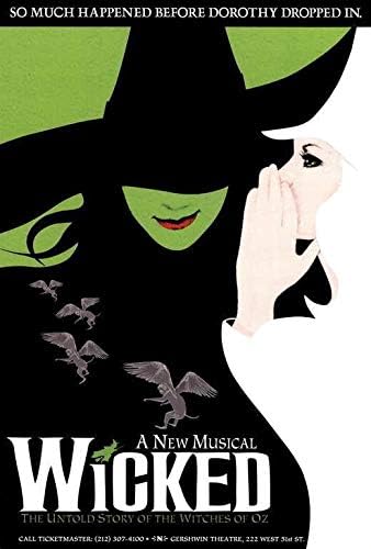 Mariposraprints 65198 Decoração de filme musical da Broadway Wicked Wall 16x12 Poster Print