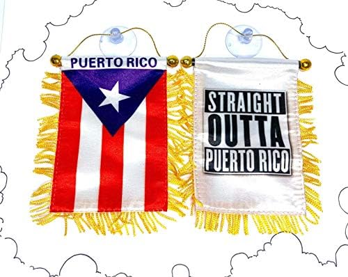 Bandeiras de Porto Rico Ricons para Cars Boricua Salsa Bandera de Porto Rico para AUTOS