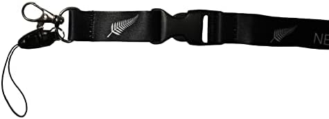 SuperDaves Superstore Nova Zelândia Black cordão de chaves de pastagem do porta -passa
