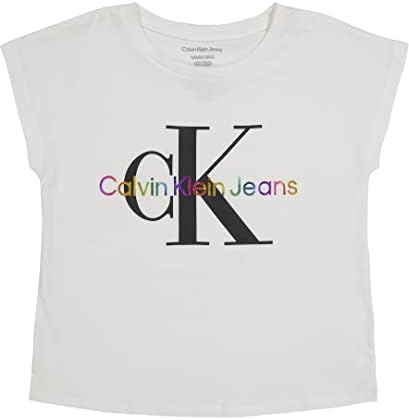 Camiseta gráfica de manga curta de Calvin Klein Girls