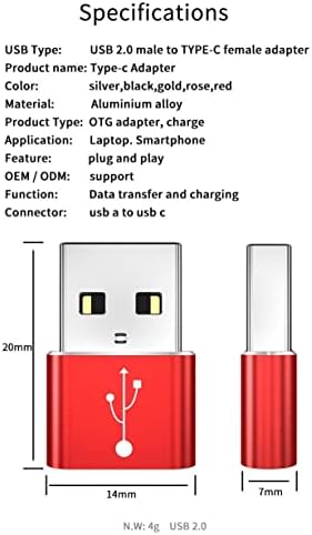 Adaptador para Spotify Car Thing-USB-A para C PORTCHANGER, USB TIPO C OTG USB-A Converter Dados