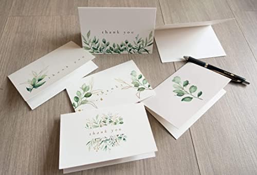 GOOJI 4X6 GREENHERY GOURNEY Agradecemos com envelopes, combinando envelopes de peel-and-seal | Cartões