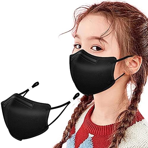 JMETRIE 20pc Kids 5 camadas descartáveis ​​máscara com loop de orelha ajustável, proteção ao