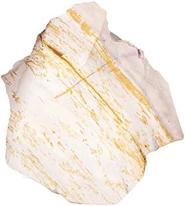 1068 ct. Cura natural Cristal branco e amarelo Mookaite Jasper Pedra áspera para cura, ioga, meditação