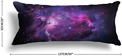UTF4C Stars Planet Galaxy Body Pillow Capa algodão 20 x 54 adultos macios com travesseiro de zíper lavável travesseiro de cama comprido para mulheres grávidas Sofá Decoração de casa