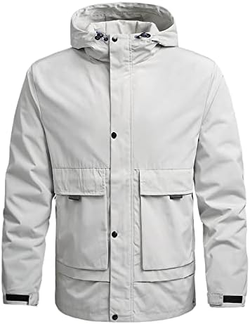 Jackets de casca tática do ZDDO Men Jackets Tactical Button Button Button Down Down Down Compoled Coat