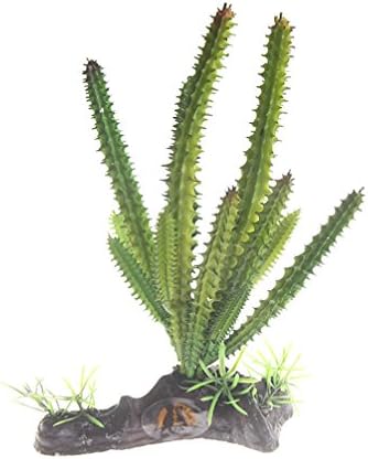 EMOURS Cactus Plastic Plant Aquarium ornament Ornament