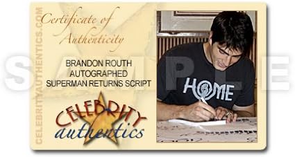 Brandon Routh autografado Superman Retorna Script