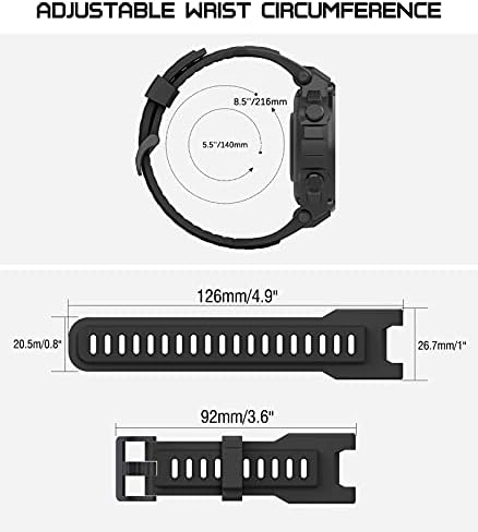 Moko Sport Strap Compatível com Huami T-Rex/T-Rex Pro, Soft Silicone Watch Band Band Ajustável Substituição