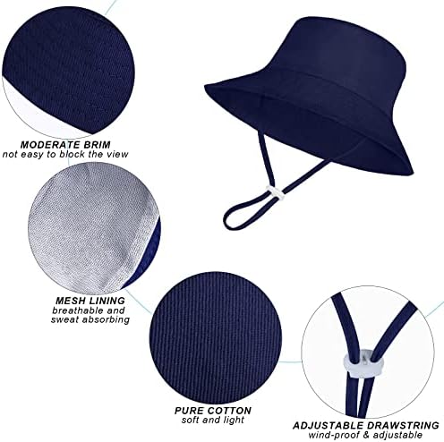 Chapéu de sol do sol do sol cooraby largo chapéu de balde de verão ajustável Proteção solar do sol