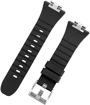 Maalya Rubber Watch Strap for Apple Watch Band 44 45mm, para IWATC 8/7/6/5/4/SE Série de atualização
