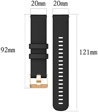 Cinta de faixa de relógio inteligente de 20 mm eidkgd para pulseira de silicone garmin venu sq sq para venu2 mais
