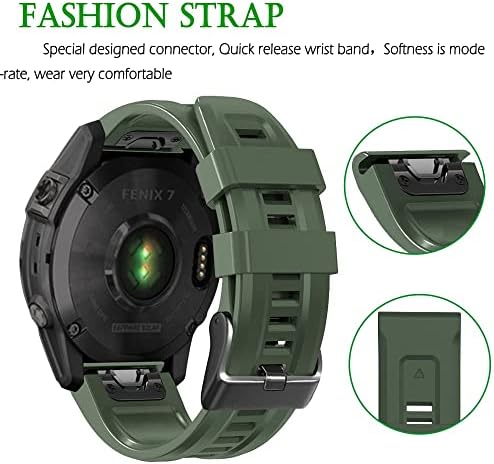 EEOMOIK 26 mm Silicone Redução de Silicone Relógio Strap para Garminix 7x 6x 5x 3hr Watch EasyFit Wrist Strap for