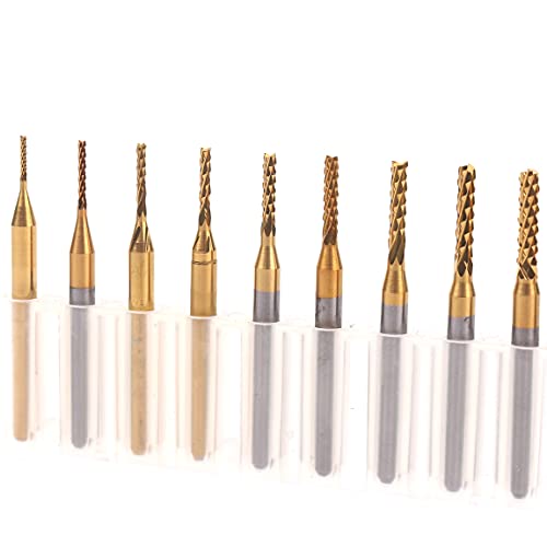 ATOPLEE END MILLS CNC Router Bits ， 10pcs