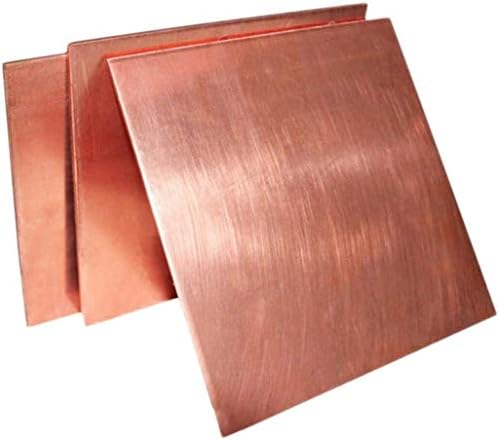 Yiwango cobre chapas Metal 99,9% Cu Placa de folha ótima para artesanato, lojas de máquinas 200 x 200mm/7.