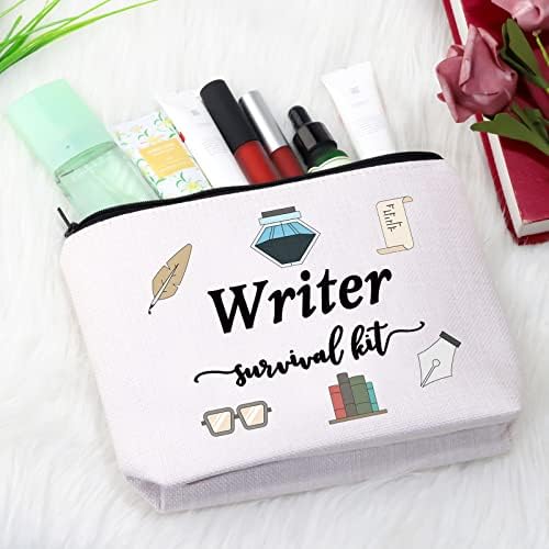 GJTIM Autor presente jornalista romancista Griters Cosmetic Bag Writer Survival Kit Presente