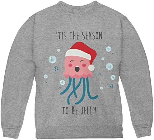 Natal é a estação para ser Jelly Jellly Jellyfish trocadilho de moletom juvenil