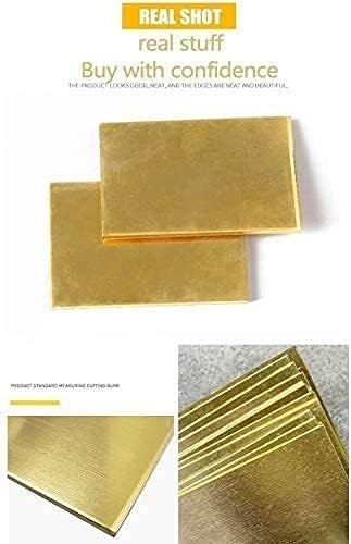 Zhengyyuu Placa de latão Comprimento da folha de latão e tamanho de largura 4x8 polegadas Várias especificações para a placa de metal artesanato DIY Placa de cobre Placa de folha de cobre