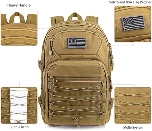 G4Free Expandable Tactical Backpack Military Pack 45L-50L Exército Molle 3 Day Assault Rucksack