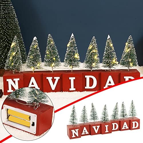 Nas próximas tempos de Natal, artesanato de madeira liderou a luz que emitiu ornamentos de árvore