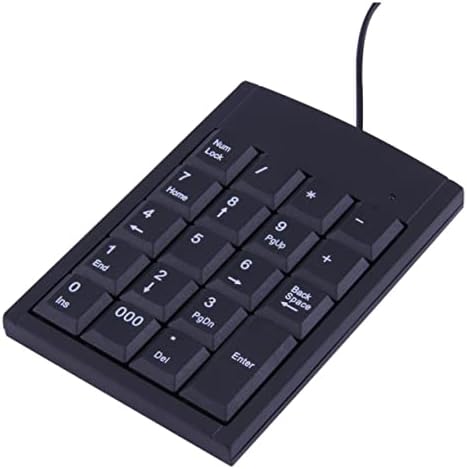 Solustre 19 mecânica teclado de teclado com um teclado de um mão teclado numérico de teclado para