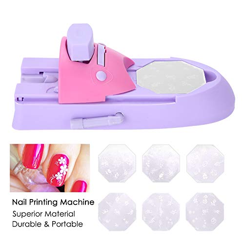 Impressora de padrões de unhas, conjunto de ferramentas para impressão de impressão de manicure de manicure