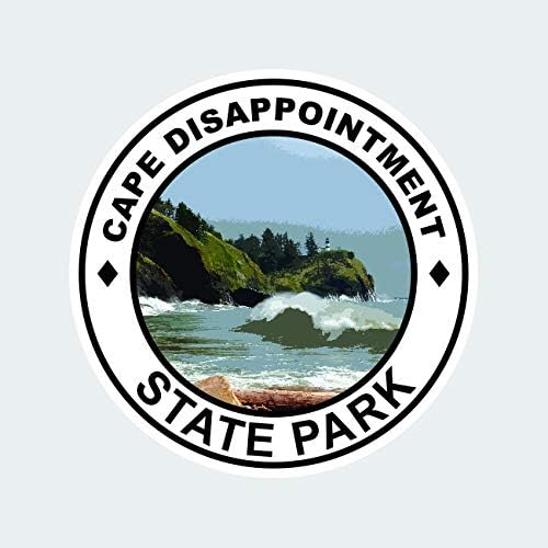 Fagraphix Cape decepção do parque estadual adesivo auto adesivo de vinil Washington WA LIGHTHOUSE