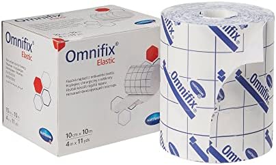 Fita de retenção de curativos OmniFix, Skin Friendly Nonwoven 4 polegadas x 10 jardas Branco, 900603 - Um rolo