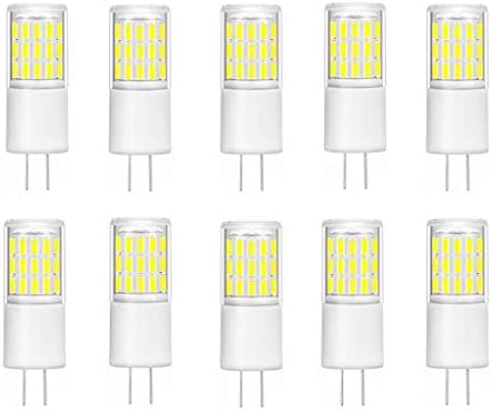 Lâmpadas LED G4 G4 Base Bi-PIN 3W 12V LED branco LED branco, pacote AC/DC 12V, White 6000k, sem minúsculo, pacote de 10