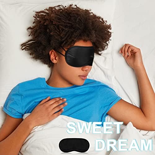 100 PCs Máscara de olho de seda engraçada do sono a granel para dormir máscara de dormir macia