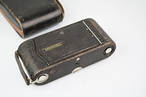Câmera dobrável de bolso vintage Kodak No. 1A com Kodex Shutteras na foto